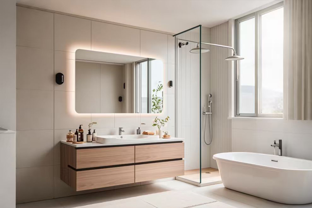 Read more about the article Wind Down at Night: Our LED Bathroom Mirror with Soft, Calming Light