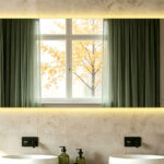 Rounded Rectangle Backlit LED Bathroom Mirror, Ideal for Hotel & Home Renovation
